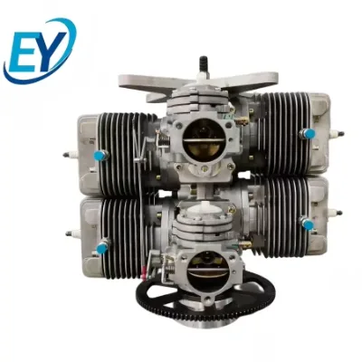 Excellent Heat Dissipation 430CC Twin-Cylinder Two-Stroke Engine, Gas Motor for Field Spraying UAVs