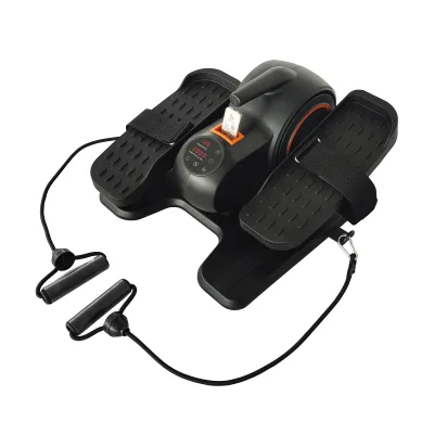 Under Desk Elliptical Machine, Mini Ellipse Leg Exerciser with Remoter, Forward & Reverse, Manual & Auto Mode for Home Office