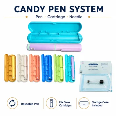 Pen and Case Set Precise Dose Control Clear Scale Markings Multi Color Reusable