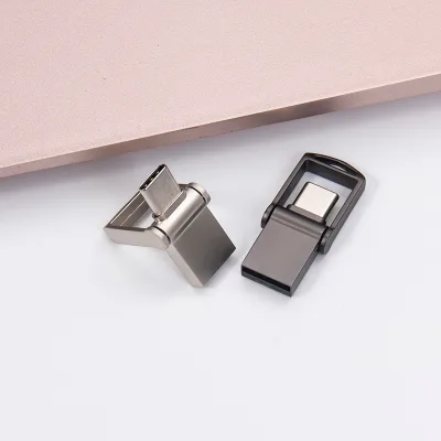 USB 3.0 Mini USB Memory Stick 16GB 32GB 128GB Metal USB Drive Dual Type-C Pendrive for Android New 64GB Pend Drive Style