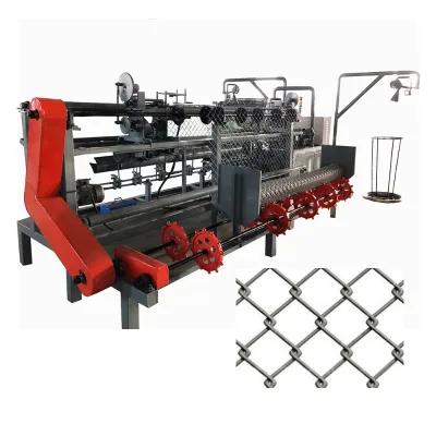 Full automatic hexagonal wire diamond mesh production line chain link fence machine