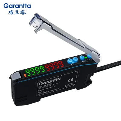 Stable Dual Digital Readout Fiber Optic Amplifier Anti-jamming Sensor Replacement for Industrial Photoelectric Detection