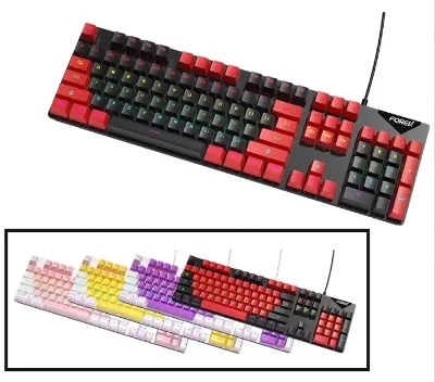 Professional Gaming Keyboard Rgb 104 Keys Wired Mechanical Keyboard Gaming Keyboard