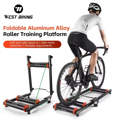 WEST BIKING Wholesale Bicycle Accessories Strength Training Benches Bike Foldable Alluninum Alloy Training Platform