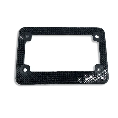 Custom Acrylic Diamond-encrusted License Plate Holder Rhinestone American License Plate Holder for Motorcycle