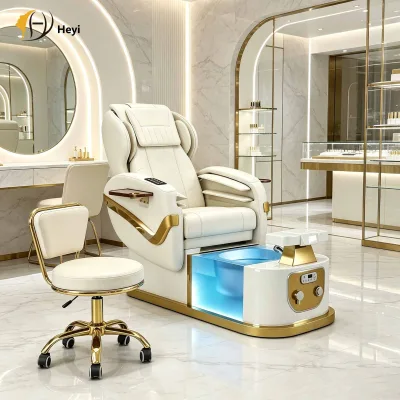 Modern Anti-Acetone Foot Bath Kneading Vibration High Back Electric Reclining Whirlpool Pipeless Pedicure Chair
