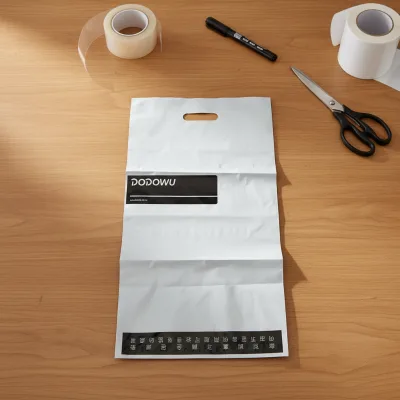 Custom Kraft Mailer White Mailing Bags Self-Seal Polymailer for Postage Logistics Parcel Clothing Packaging