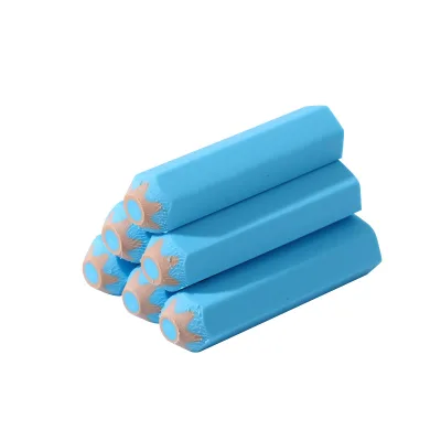 CURLY BUNNY Hexagon Cylinder TPR Soft Eraser for Girls and Boys