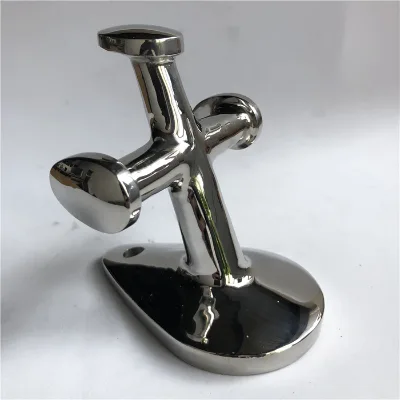 Marine Heavy Duty Single Cross Boat Bollard 316 Stainless Steel Mooring Bitt Dock Cleat for Yacht Deck Mooring