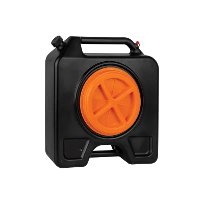 Drain Pan with Screw Cap Industrial Capacity portable plastic car engine waste oil drain change storage pan basin and filter