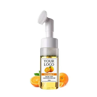 Wholesale Face Cleanser Private Label Organic Fruity Mousse With Brush Gentle Facial Cleanser Deep Cleansing Firming for Acne