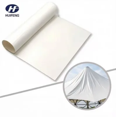 MC450P 1350GSM PVDF Tensile Membrane Fabric 7500N Tensile Strength, UV Resistant, Anti-Mold, Self-Cleaning & Customizable