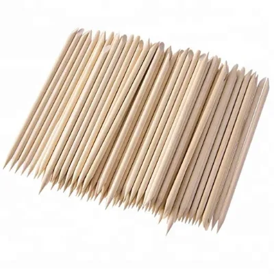 Orange Wood Stick Cuticle Pusher Remover Nail Art Manicure Tool