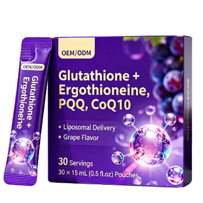 OEM Glutathione Supplement Powder, with Ergothioneine, PQQ & CoQ10, Liposomal Delivery for Skin & Cellular Health Private Label