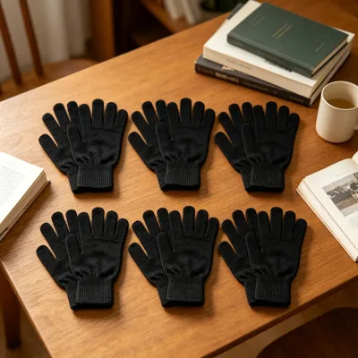 Soft Touch Winter Warm Knitted Gloves Customized Size Factory Direct Sale