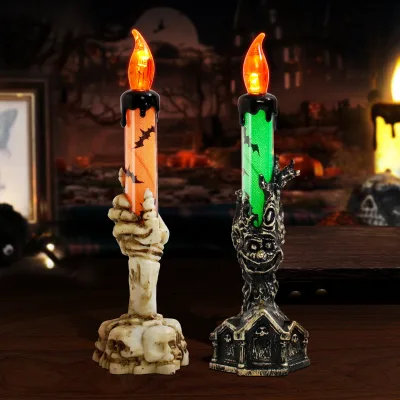 Halloween Candle Lamp - Skeleton Hand Lamp for Ghost Festival and Halloween Decor