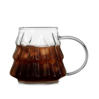 Factory Price High Borosilicate Glass Milk Cup Thickened Transparent Home Use Stocked Party Coffee Mini Mug