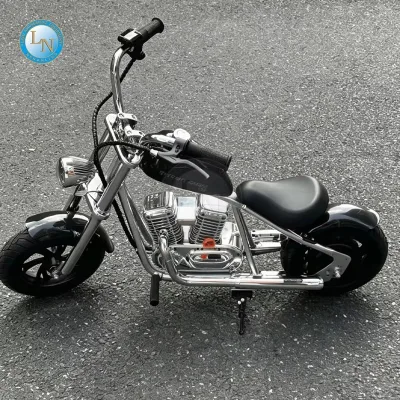 Electric Kids Motorbike Retro Chrome Appearance Ride on Toy for Boys Girls