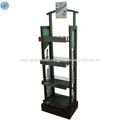 Custom Beverage Display Rack for Retail Store