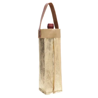 EA361 Protector Kraft Wine Bag Bulk for Bottles and Bags Personalized Packaging Reusable Customized Unisex