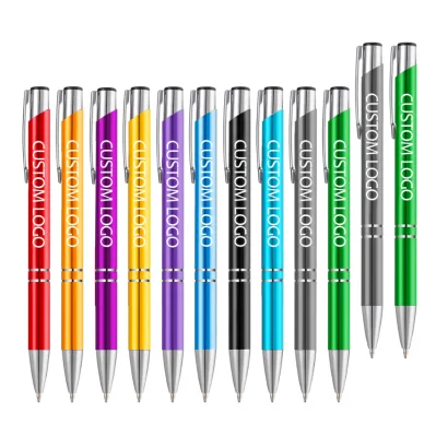 Wholesale Click Metal Ballpoint Pens That Can Print logo for Advertising