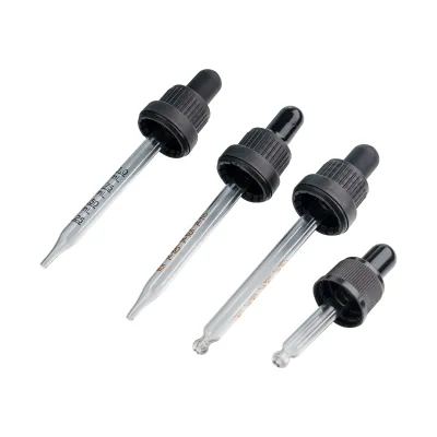 Laboratory Glass Dropper Dispensing Essential Oil Dropper Glass Dropper Pipette for Glass Bottles