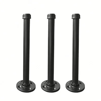 Rhetech Pipe Shelving Hardware Rustic Heavy Duty Industrial Decorative Black Industrial Brass Pipe Shelf Bracket