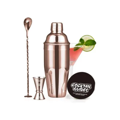 Classic Durable 304 Stainless Steel Cocktail Shaker Set Portable Bar Tools for Home Kitchen Bartender Gift