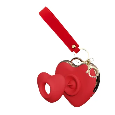 USB Power 10 Speeds Nipple Clitotal Stimulation Portable Keychain Sex Toy Heart Vibrator Women
