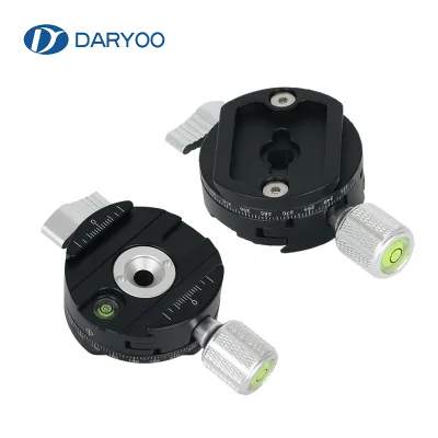 QJ-07 360 Panoramic Rotation Quick Release Board Clip Tripod Head Universal DSLR Camera Photography Quick Release Base