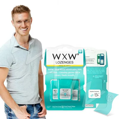 Hot Sale Portable Fresh Breath Oral Strips Mouth Refreshing Oral Care Persistent Fragrance Mint Oral Strip