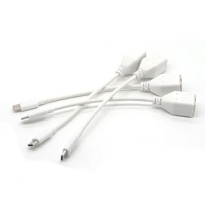 High - Speed RJ45 Female to Type - c Cable for Connectivity Between Network Devices and Type - c Enabled Gadgets