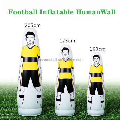 Professional Durable & Eco-Friendly Soccer Training Mannequin-1.75m Inflatable Defender for Shooting Drills (All Seasons)