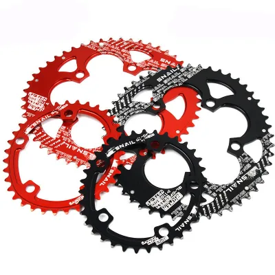 High-strength Road Bike 50T/35T 110BCD Chain Ring Aluminum Alloy Chainwheel Plate Double Oval Bicycle Chain Ring