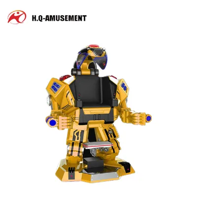 Hot Selling Big Boy Play Center Amusement Riding Robot with Music and Night Light