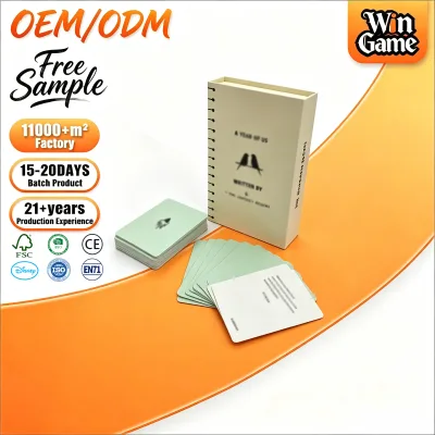 Private Label Card Game Supplier Custom Paper Playing Cards with Gift Box Packaging for Wholesale