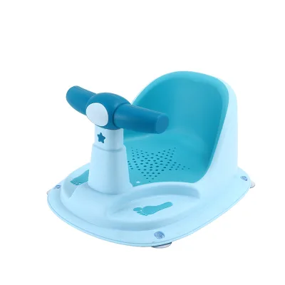 Cute Silicone Bath Chair for Newborns & Children Detachable Plastic Baby Bath Chair High Temperature Resistant for Shower