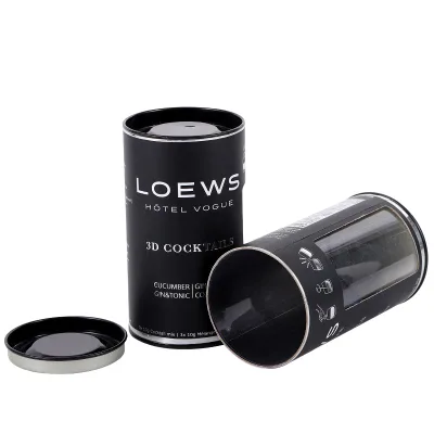Wholesale Creative Recyclable Kraft Paper Tube for Food Tea Gifts with Custom Logo-for Manufacturers' Packaging Option