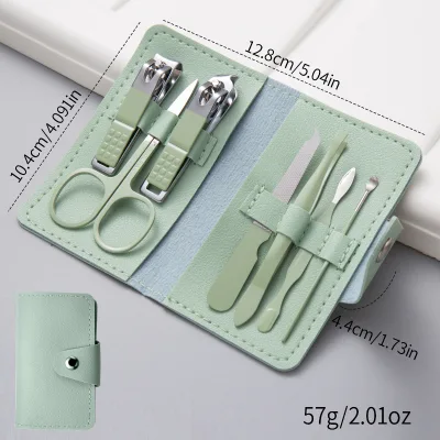 Premium Nail Clipper Set with Multiple Grooming Kit for Home Travel Nail Clipper Care Manicure Nail Kit with PU Case Nail Care