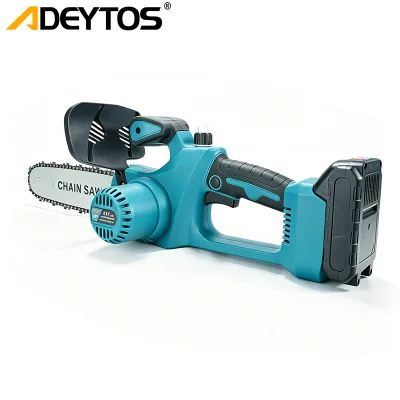 Outdoor Wood Cutting Tool 21V Cordless Electric Chainsaw Mini Power Saw With Brushless Motor