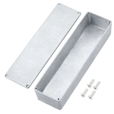 Factory Direct 254*71*52.5mm Guitar Pedal Box Enclosure Plain Aluminum Enclosure Stomp Electronics Project Box for Effet DIY