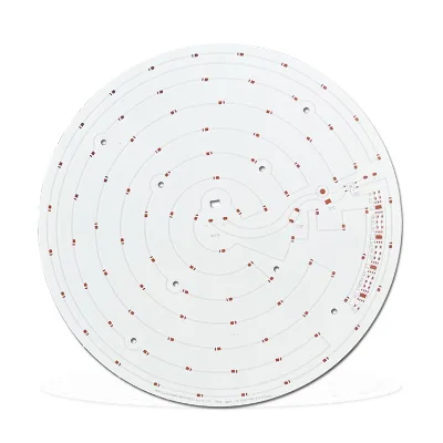 MCPCB Manufacturer Supplies Single-layer and Double-layer Aluminum Substrates with Hasl White Mask, Round