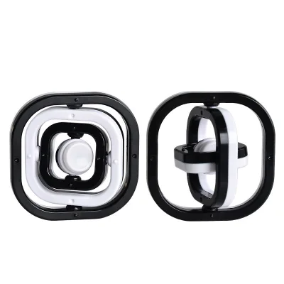Creative 3D Infinite Flip Fingertip Top Stress Relief Spinner Ring Desk Toys Spinning Top Flip Gyro 3d