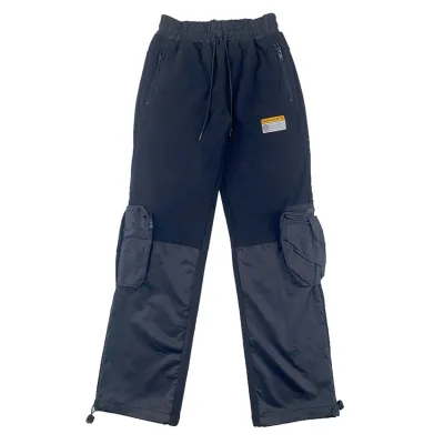 Free Sample Wholesale Street Wear Custom Elastic Waistband Sewing Machine Industrial Pant Nylon Pants Streetwear