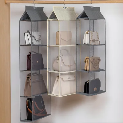 Hanging Handbag Organizer Dust-Proof Wardrobe Closet Storage Holder Bag