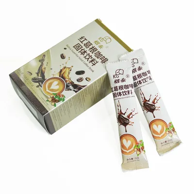 Low MOQ Custom Formula Herbal Vitality Coffee Ginseng Maca Instant Coffee Stick Healthy Functional Coffee Beverage