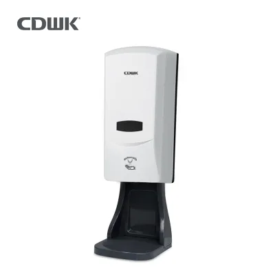 CDWK Wholesaler Commercial Automatic Foaming Soap Dispenser with Lock Plastic Refillable Bottle for School Use