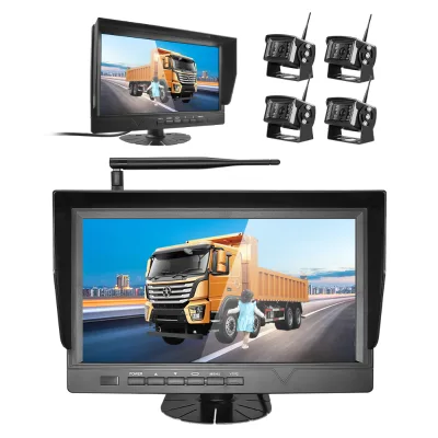 DAF Trucks Panoramic View Wireless AHD Reverse Camera System 2.4G Signal Infrared LED Light Comprehensive Car Reversing Aid