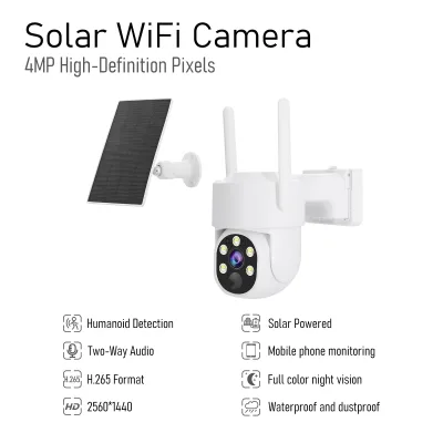 4G Solar Powered Camera Gimbal Battery Monitoring Camera Low Power Consumption Wireless Camera