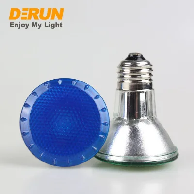 CRI100  Par20 E27 Spotlights 20W/50W 120V/220V  Blue Red Orange Green Cover Dimmable Par20 Lamp for Decorative Lighting